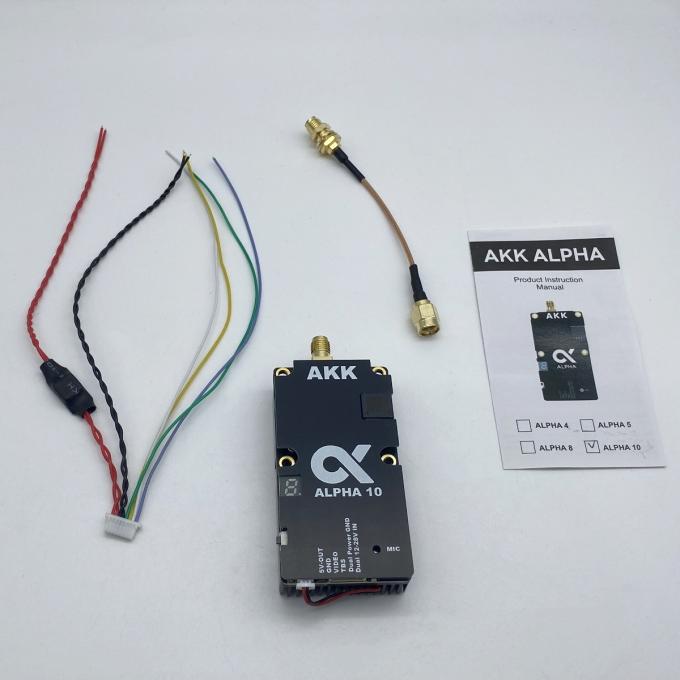 4.9G 5.8GHz FPV VTX 10W AKK Alpha 10 80CH 10 Watt Drone Video Transmitter TBS 8