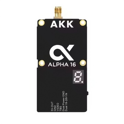 AKK Alpha 16 VTX 4.9G 5.8G 25mW / 1W / 3W / 5W / 8W / 16W 96CH Видеопередатчик поддерживаемый смарт-аудио
