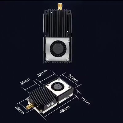 Видеопередатчик беспилотника AKK ALPHA 16W сверхширокополосный 96CH FPV VTX UAV 6GHz