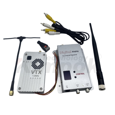 1.2G 5W беспроводной видеопередатчик и приемник 1.2Ghz VTX VRX 1080-1360M FPV Video Long Range Transmission