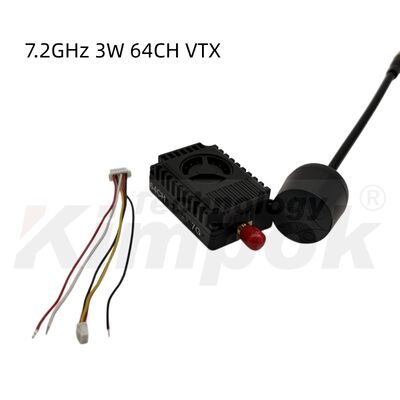6.1-7.2 ГГц 3 Вт высокопроизводительный 64-канальный видеопередатчик FPV VTX для передачи высококачественного сигнала дронов